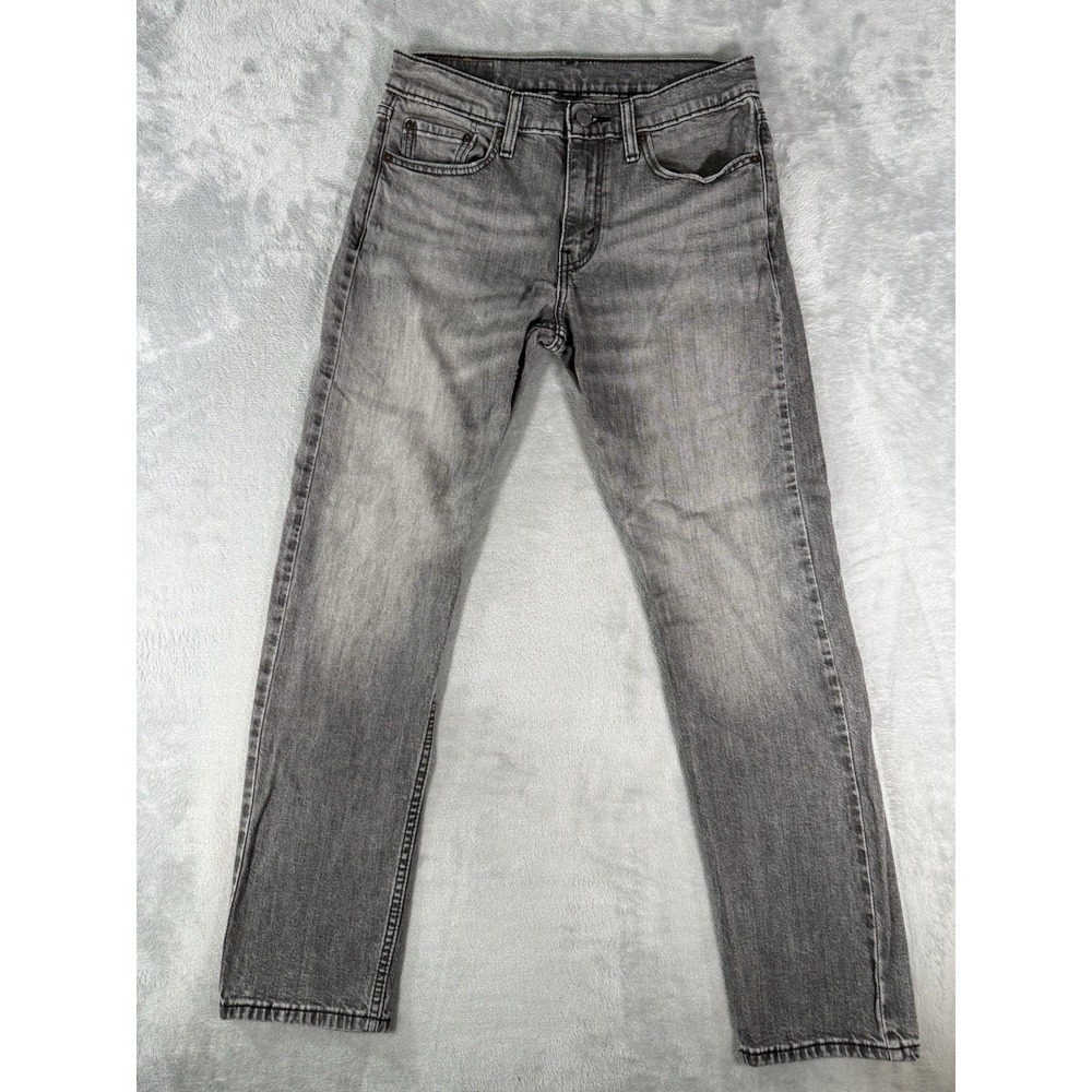 Levis 502 Jeans Mens 30x32 Grey Denim Regular Tapered Fit